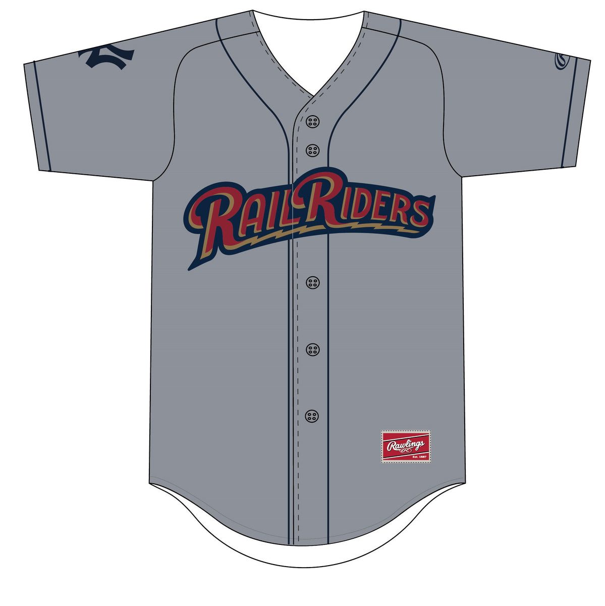 Lot Detail - 2016 AARON JUDGE SIGNED SCRANTON/WILKES-BARRE RAILRIDERS (AAA)  GAME WORN ROAD JERSEY - YANKEES DEBUT SEASON (TEAM LOA)