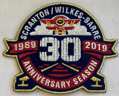 Scranton Wilke's-Barre RailRiders 30th Anniversary Patch